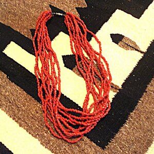 Navajo, Native American, 10 Strand, Seed Bead Necklace